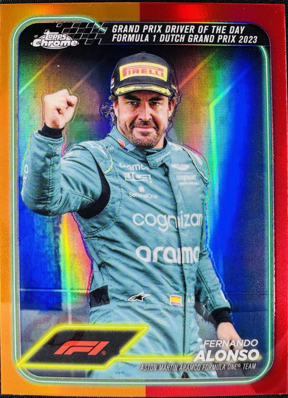 Fernando Alonso [Orange Red Refractor] #171
