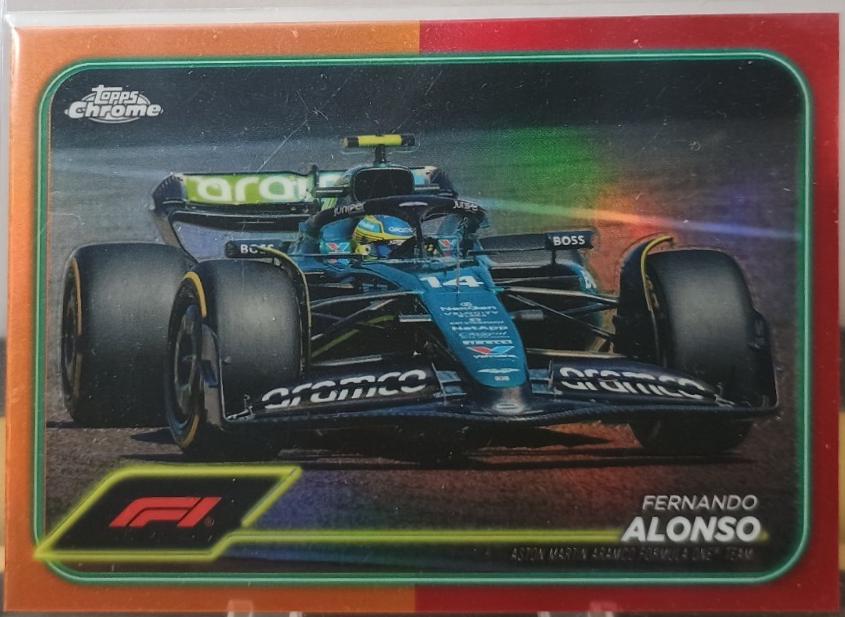 Fernando Alonso [Orange Red Refractor] #83