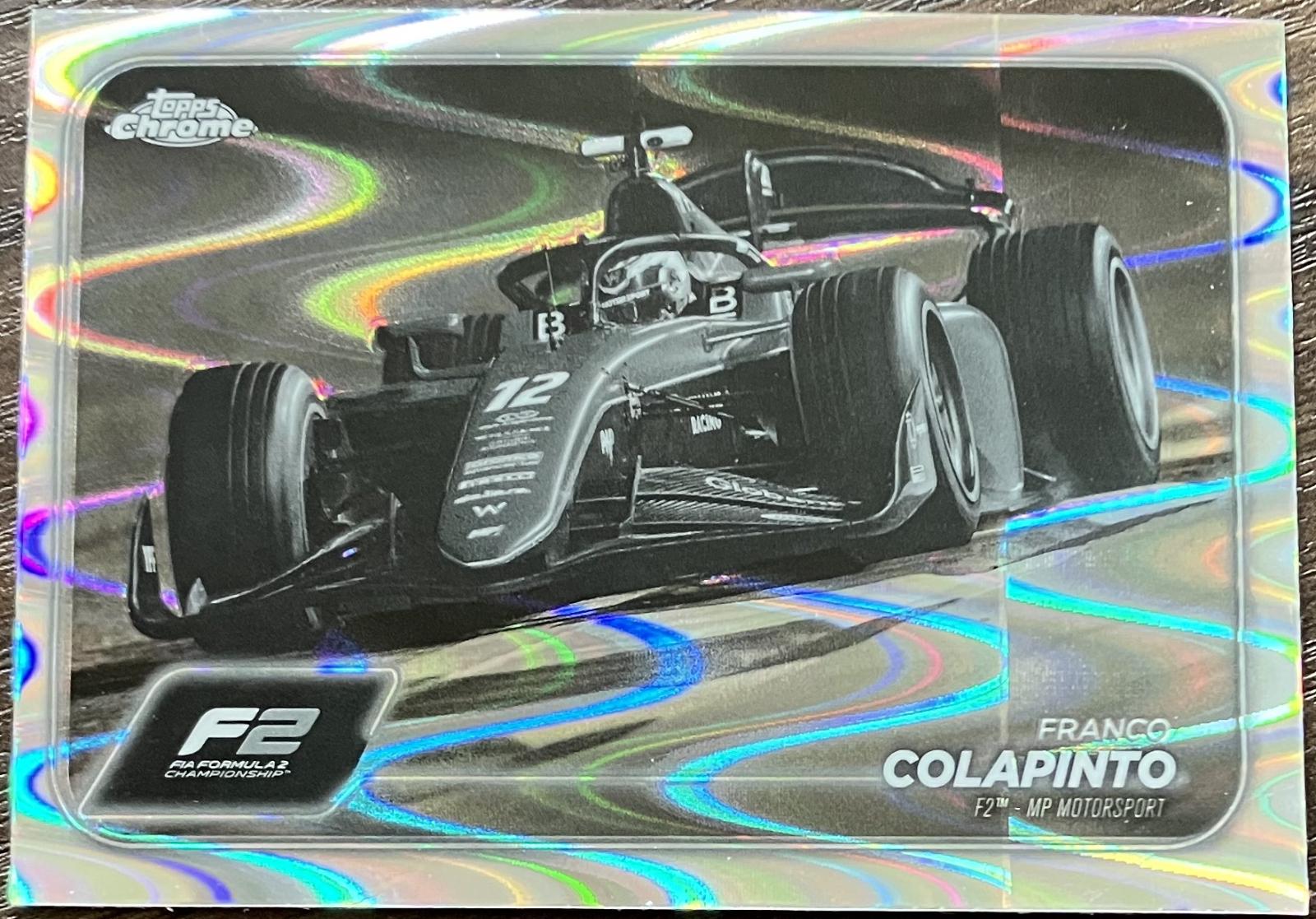 Franco Colapinto [Black White RayWave Refractor] #96