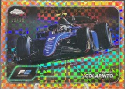 Franco Colapinto [Checker Flag Orange Refractor] #96