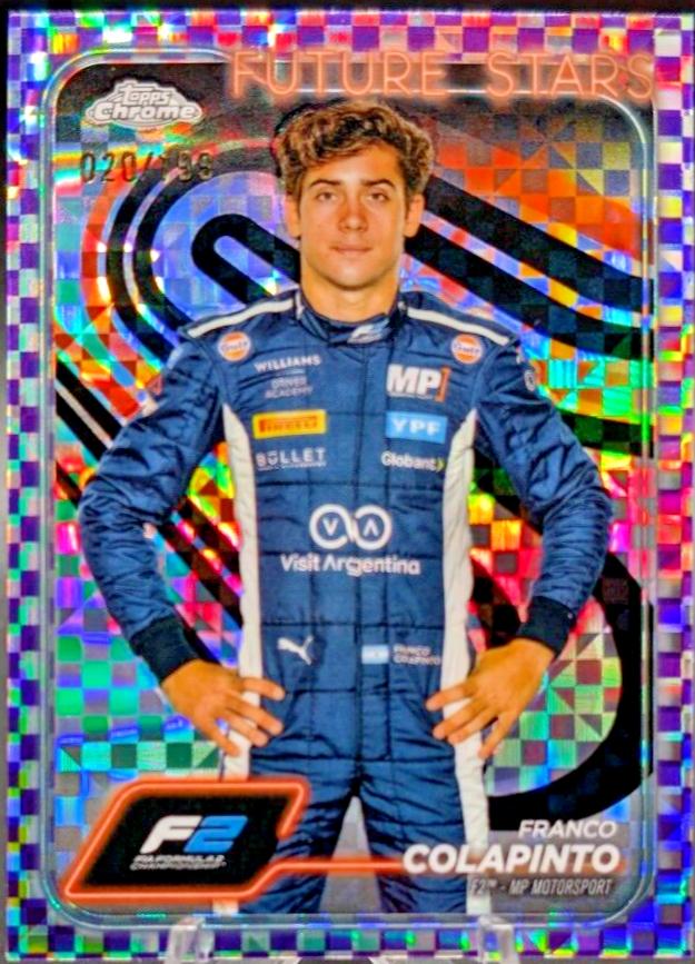 Franco Colapinto [Checker Flag Purple Refractor] #24