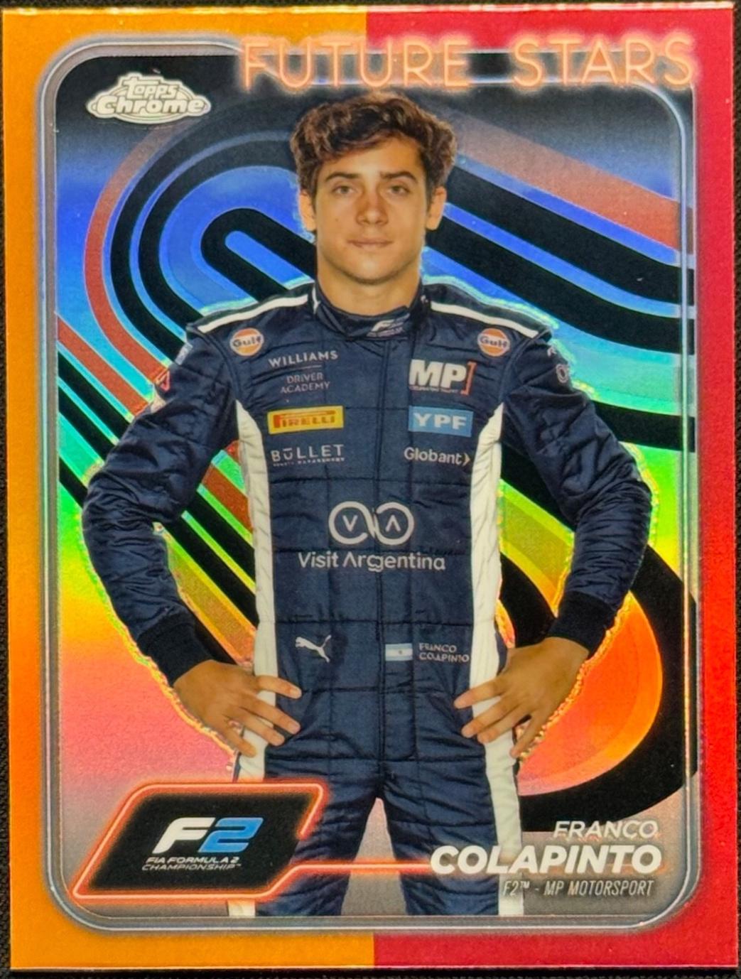 Franco Colapinto [Orange Red Refractor] #24