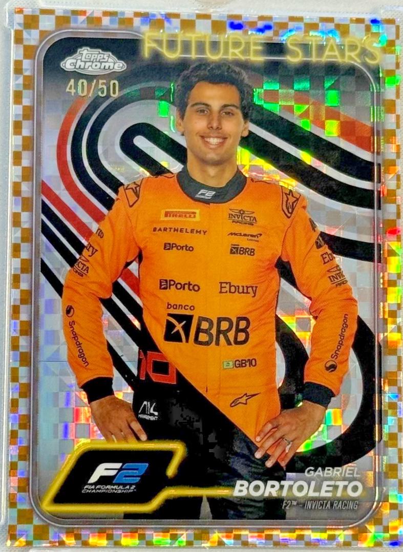 Gabriel Bortoleto [Checker Flag Gold Refractor] #28