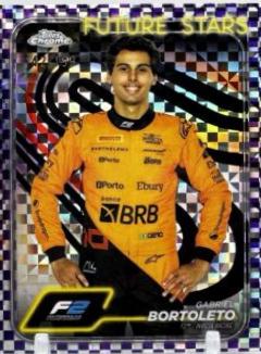 Gabriel Bortoleto [Checker Flag Purple Refractor] #28
