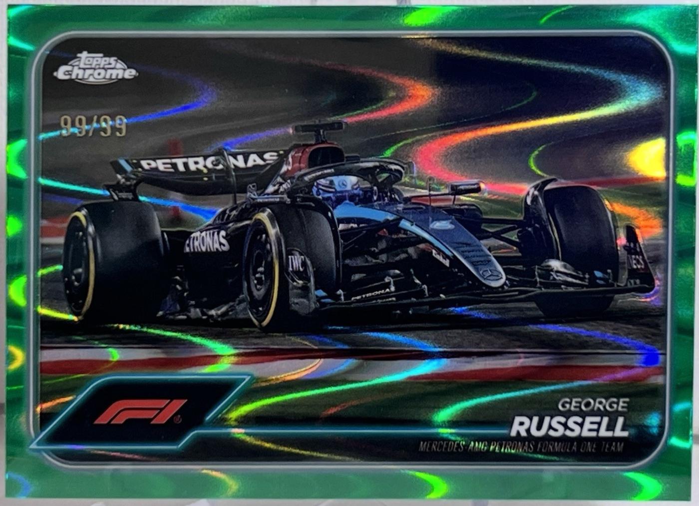 George Russell [Green RayWave Refractor] #77