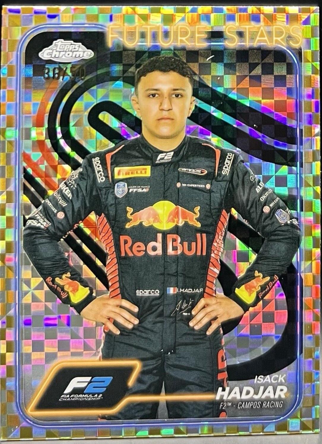 Isack Hadjar [Checker Flag Gold Refractor] #41