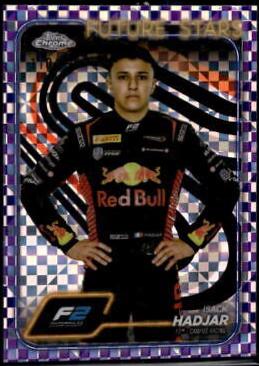 Isack Hadjar [Checker Flag Purple Refractor] #41