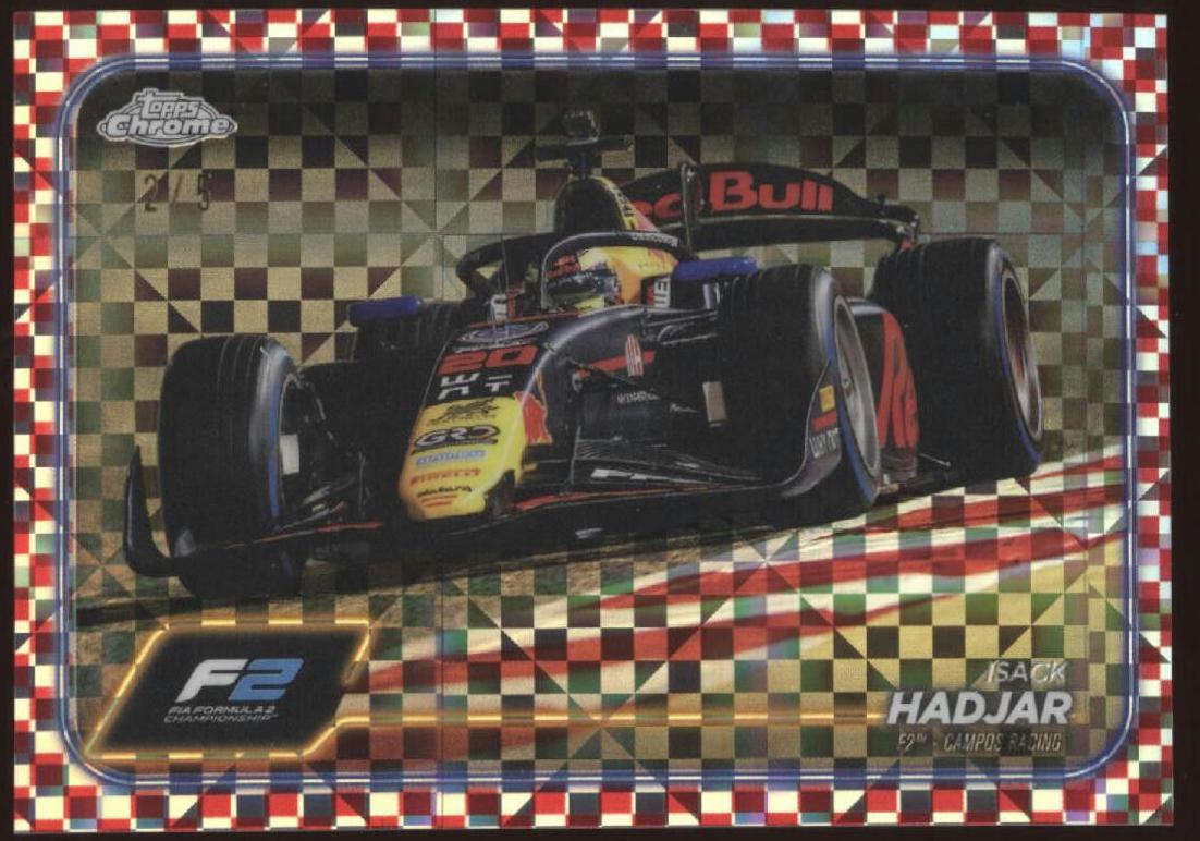 Isack Hadjar [Checker Flag Red Refractor] #113