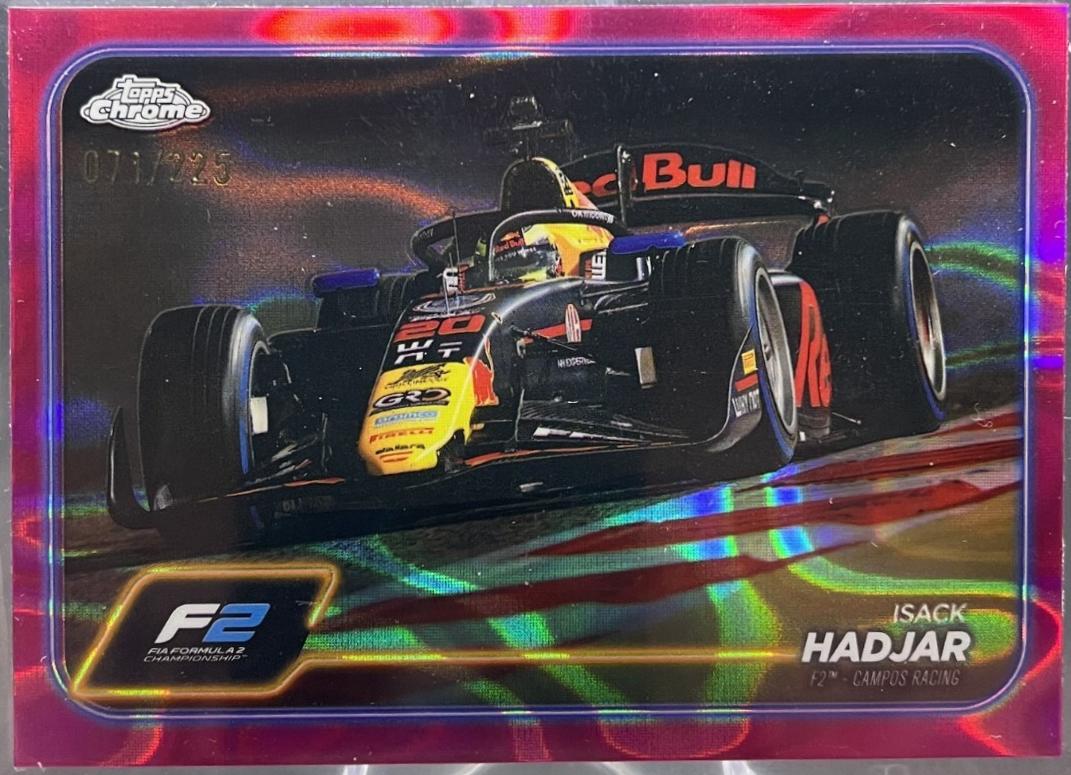 Isack Hadjar [Fuchsia Lava Refractor] #113