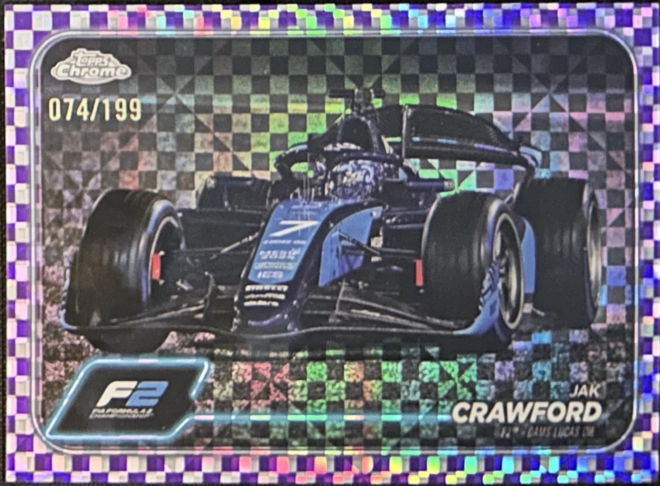 Jak Crawford [Checker Flag Purple Refractor] #105