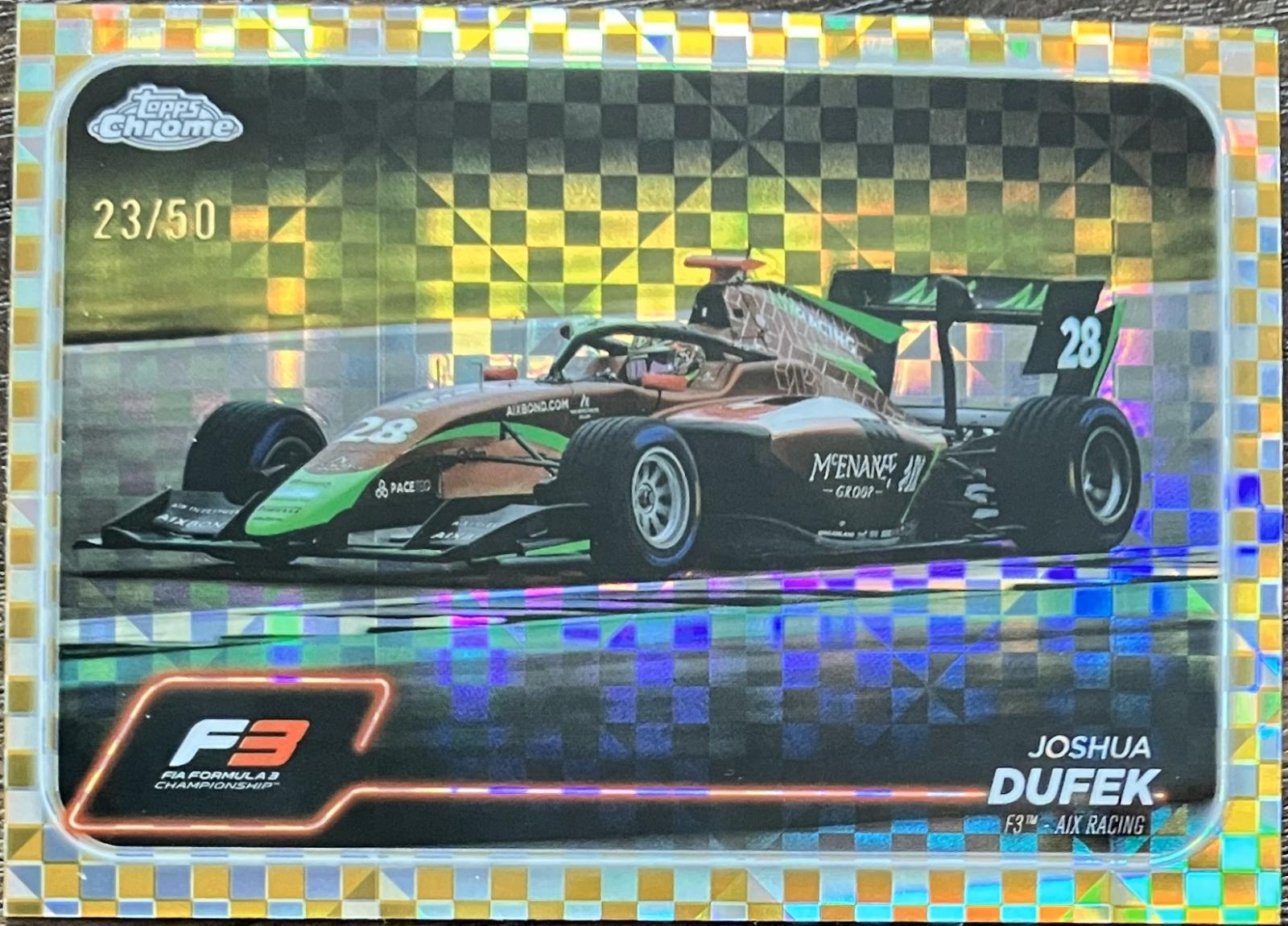 Joshua Dufek [Checker Flag Gold Refractor] #141