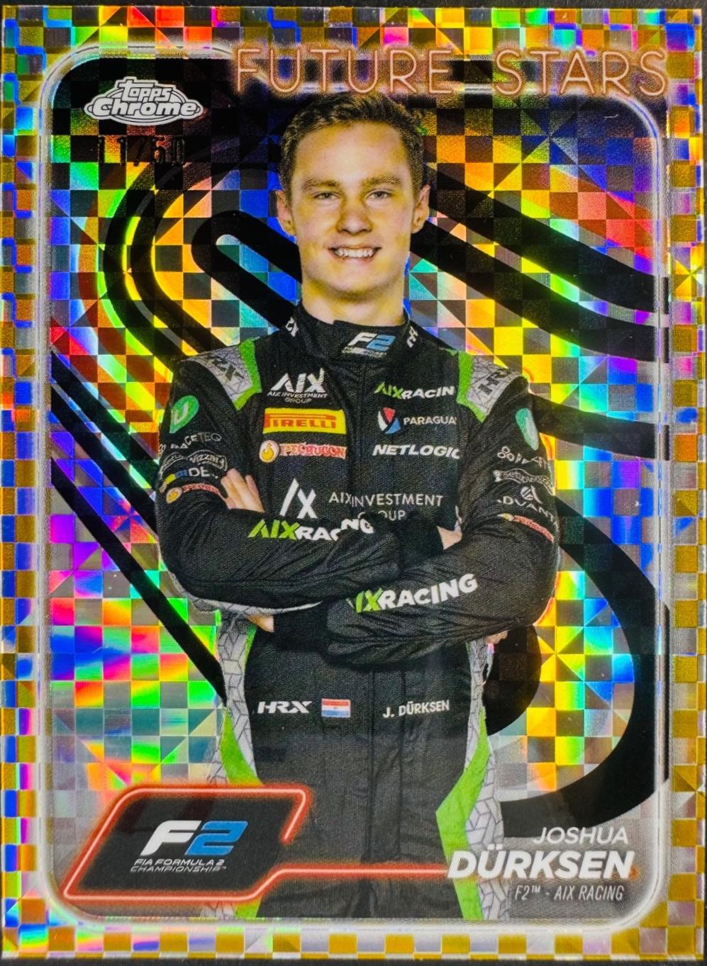 Joshua Durksen [Checker Flag Gold Refractor] #35