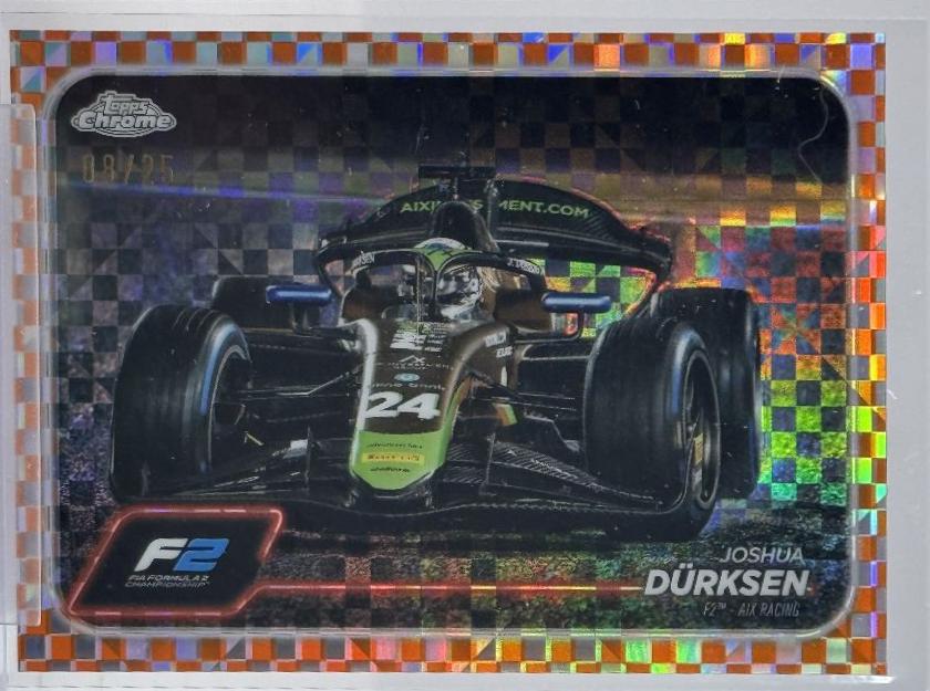 Joshua Durksen [Checker Flag Orange Refractor] #107