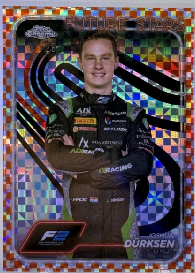 Joshua Durksen [Checker Flag Orange Refractor] #35