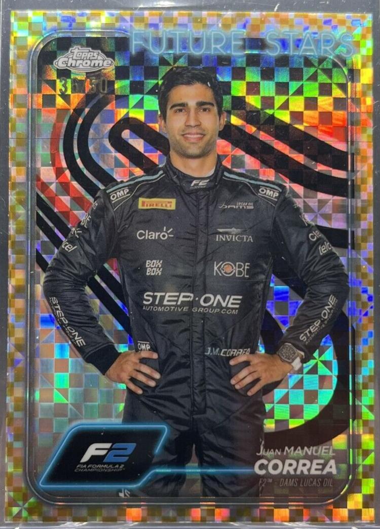 Juan Manuel Correa [Checker Flag Gold Refractor] #34