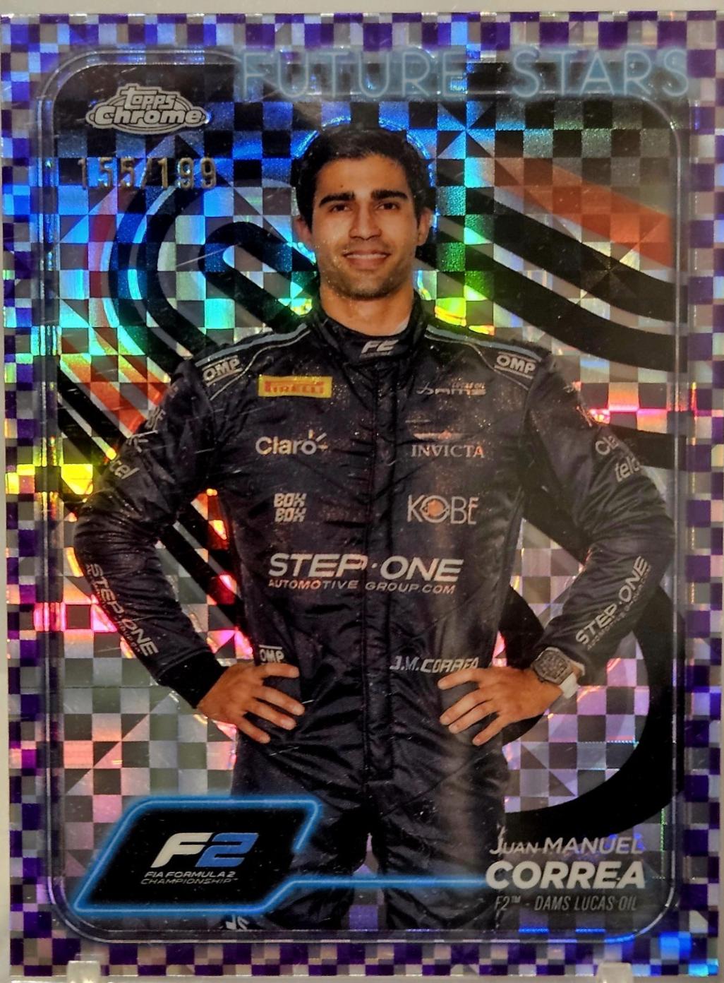 Juan Manuel Correa [Checker Flag Purple Refractor] #34