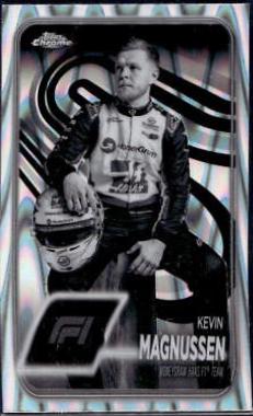 Kevin Magnussen [Black White RayWave Refractor] #16