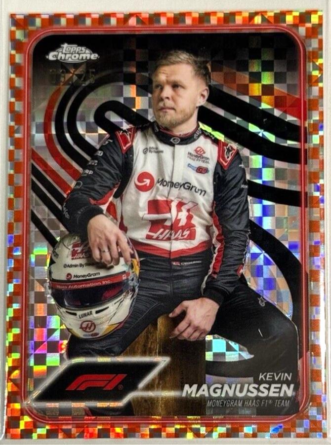 Kevin Magnussen [Checker Flag Orange Refractor] #16