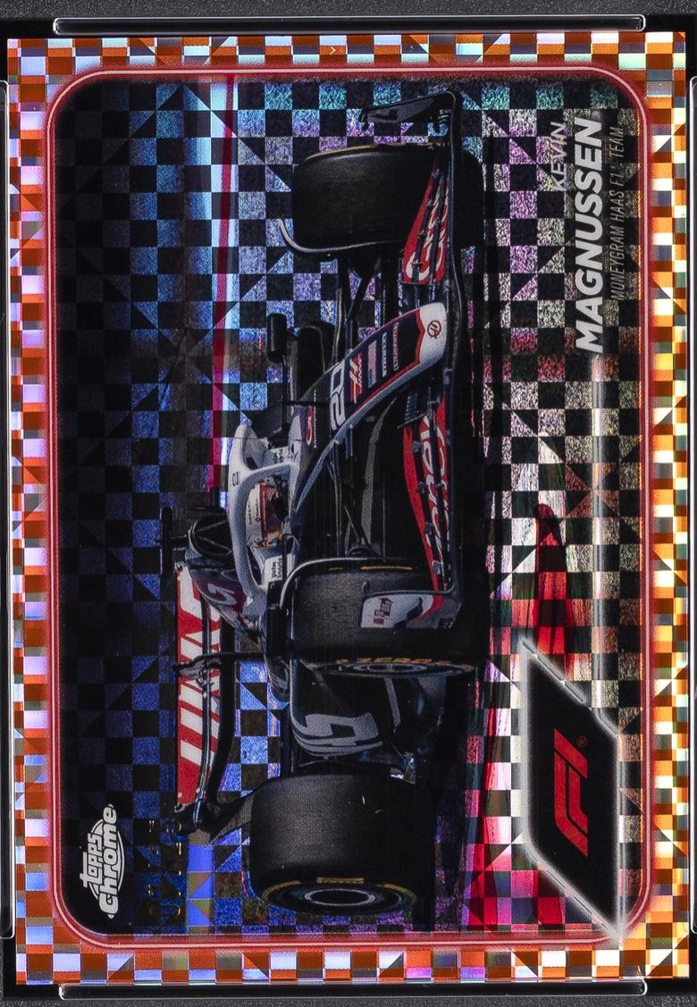 Kevin Magnussen [Checker Flag Orange Refractor] #88