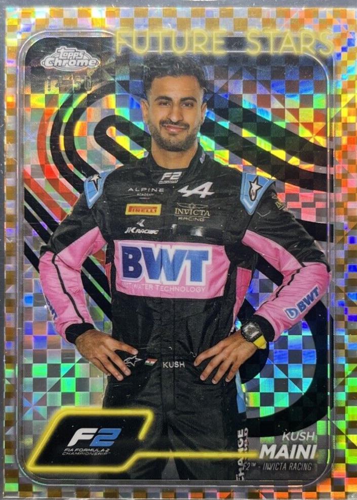 Kush Maini [Checker Flag Gold Refractor] #27