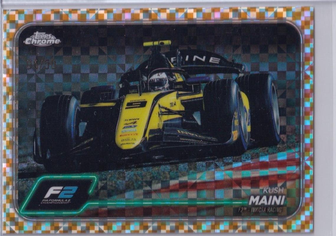 Kush Maini [Checker Flag Gold Refractor] #99