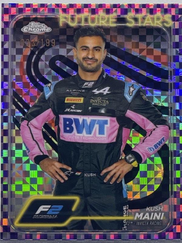 Kush Maini [Checker Flag Purple Refractor] #27