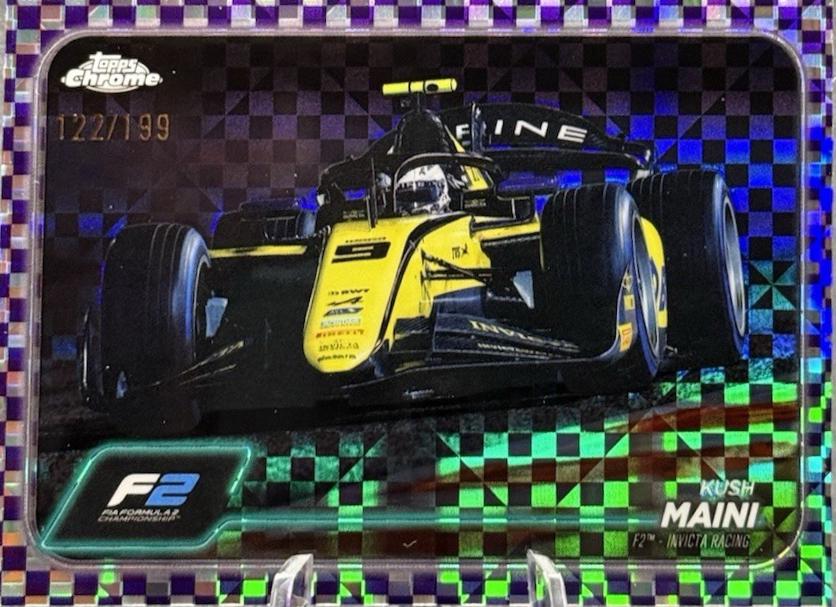Kush Maini [Checker Flag Purple Refractor] #99