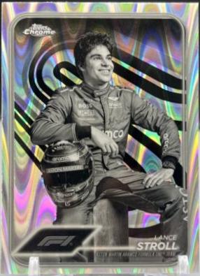 Lance Stroll [Black White RayWave Refractor] #12