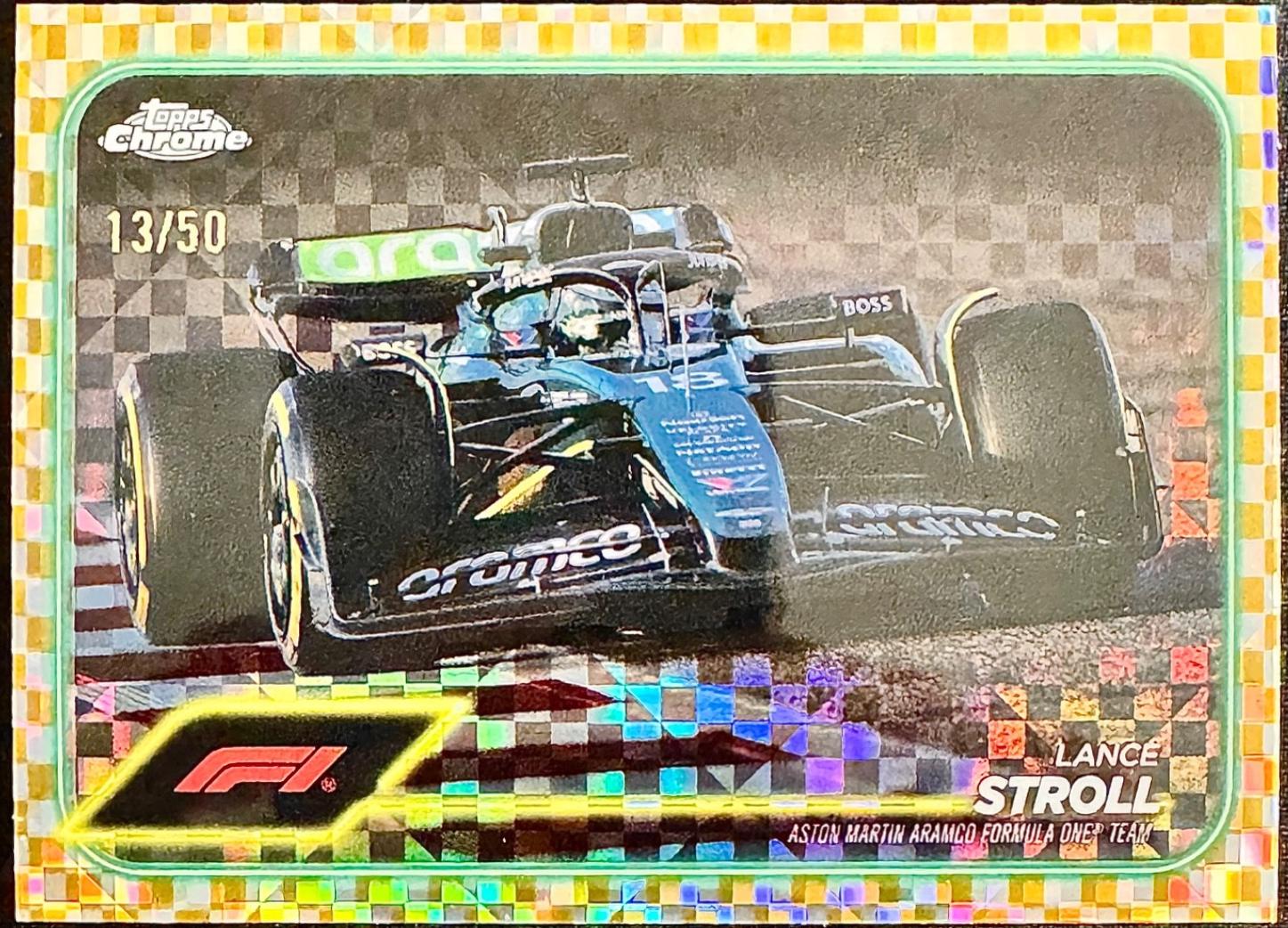 Lance Stroll [Checker Flag Gold Refractor] #84