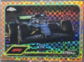 Lance Stroll [Checker Flag Orange Refractor] #84