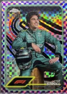 Lance Stroll [Checker Flag Purple Refractor] #12