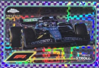 Lance Stroll [Checker Flag Purple Refractor] #84