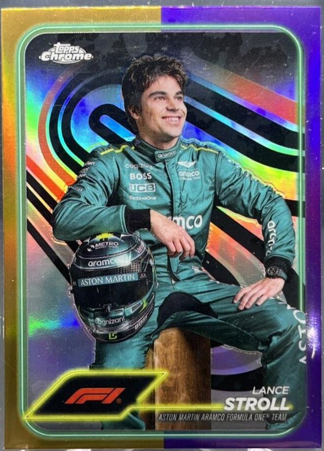 Lance Stroll [Gold Purple Refractor] #12