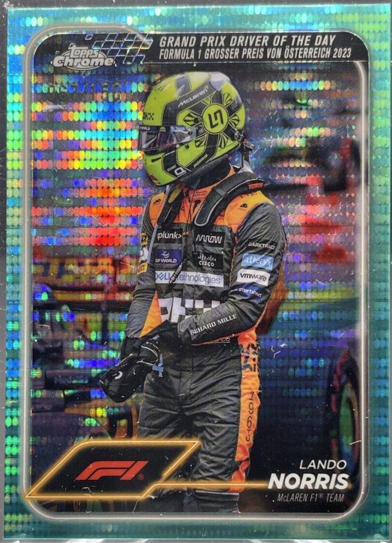 Lando Norris [Aqua Sonar Refractor] #167