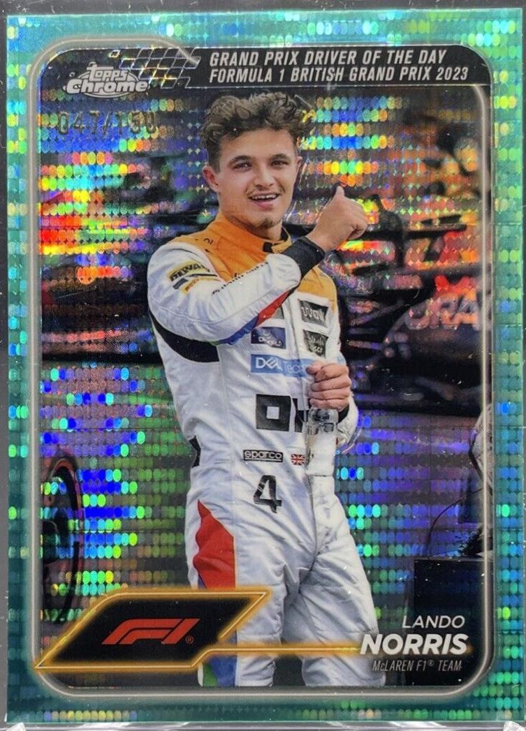 Lando Norris [Aqua Sonar Refractor] #168