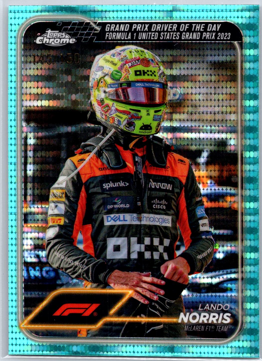 Lando Norris [Aqua Sonar Refractor] #176