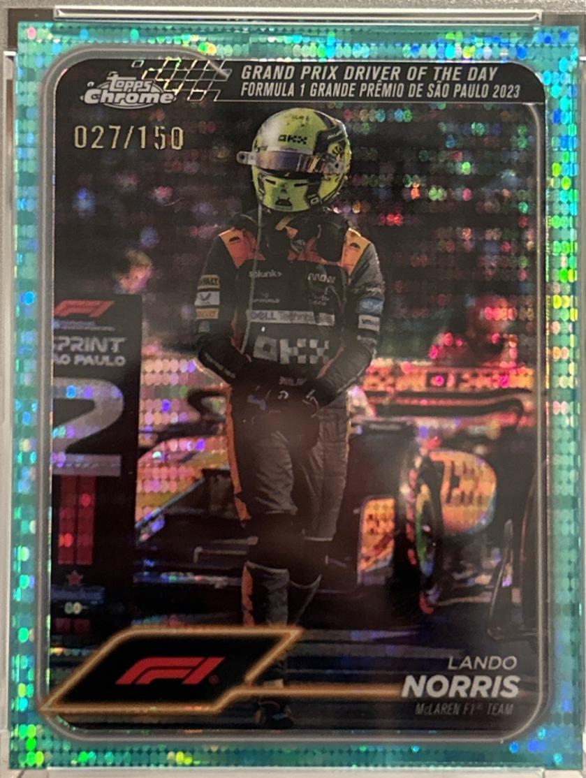 Lando Norris [Aqua Sonar Refractor] #178