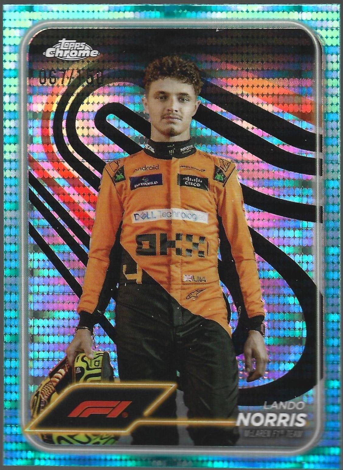 Lando Norris [Aqua Sonar Refractor] #7