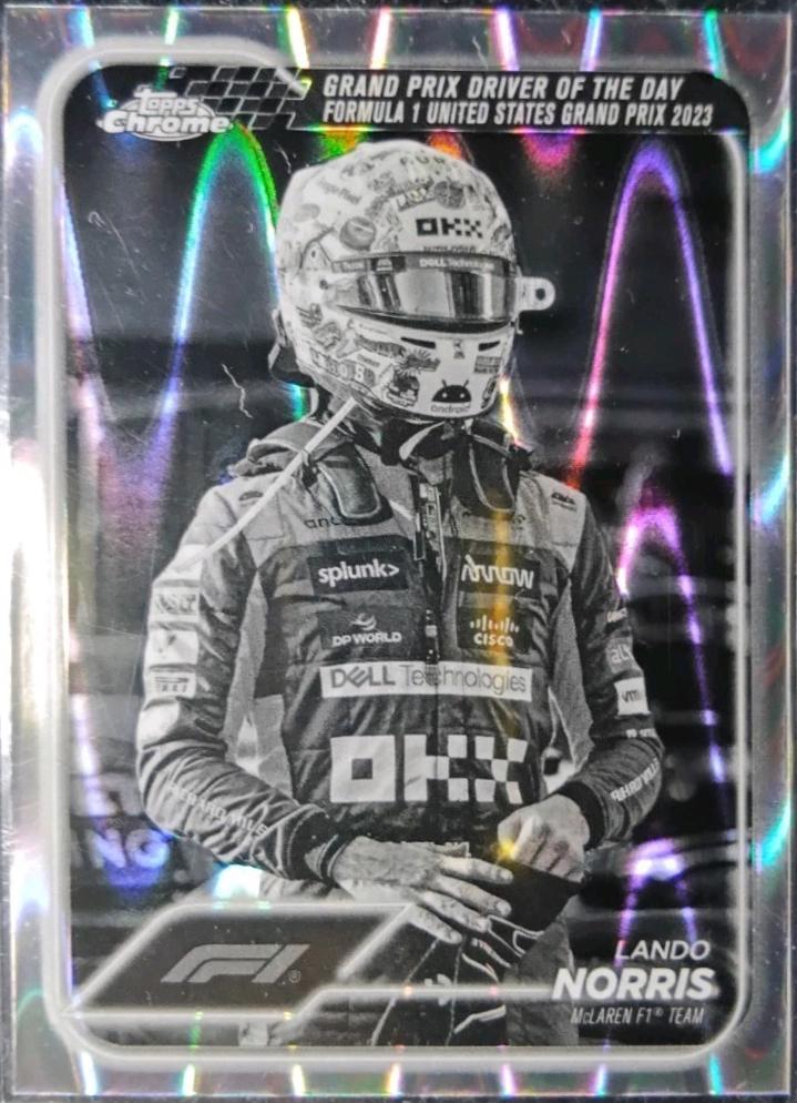 Lando Norris [Black RayWave Refractor] #176