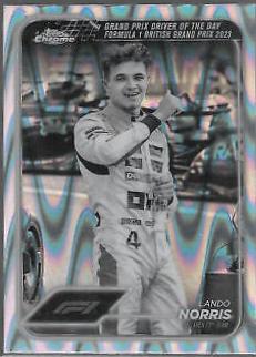 Lando Norris [Black White RayWave Refractor] #168