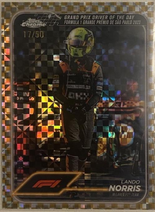 Lando Norris [Checker Flag Gold Refractor] #178