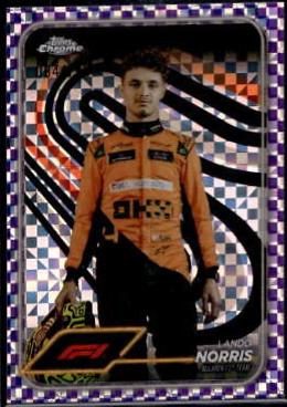 Lando Norris [Checker Flag Purple Refractor] #7