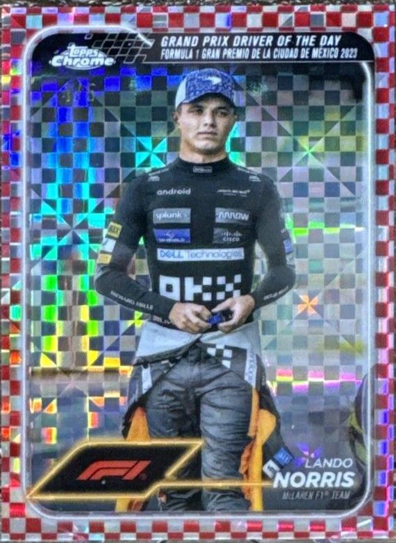 Lando Norris [Checker Flag Red Refractor] #177