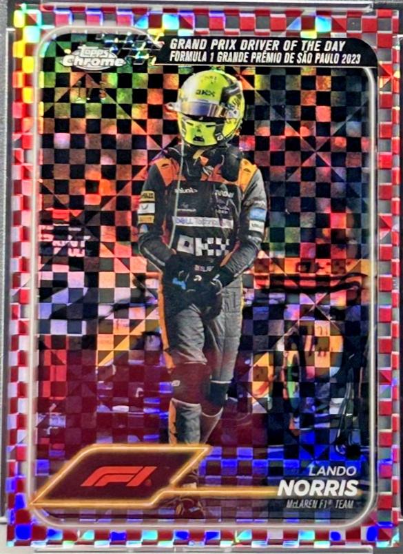 Lando Norris [Checker Flag Red Refractor] #178