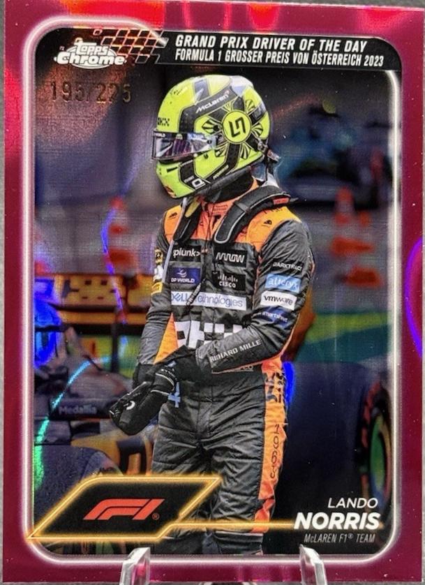 Lando Norris [Fuchsia Lava Refractor] #167