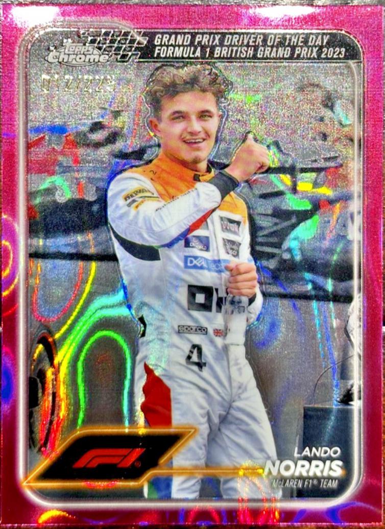 Lando Norris [Fuchsia Lava Refractor] #168