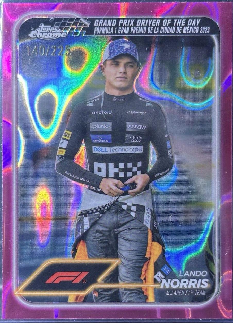Lando Norris [Fuchsia Lava Refractor] #177