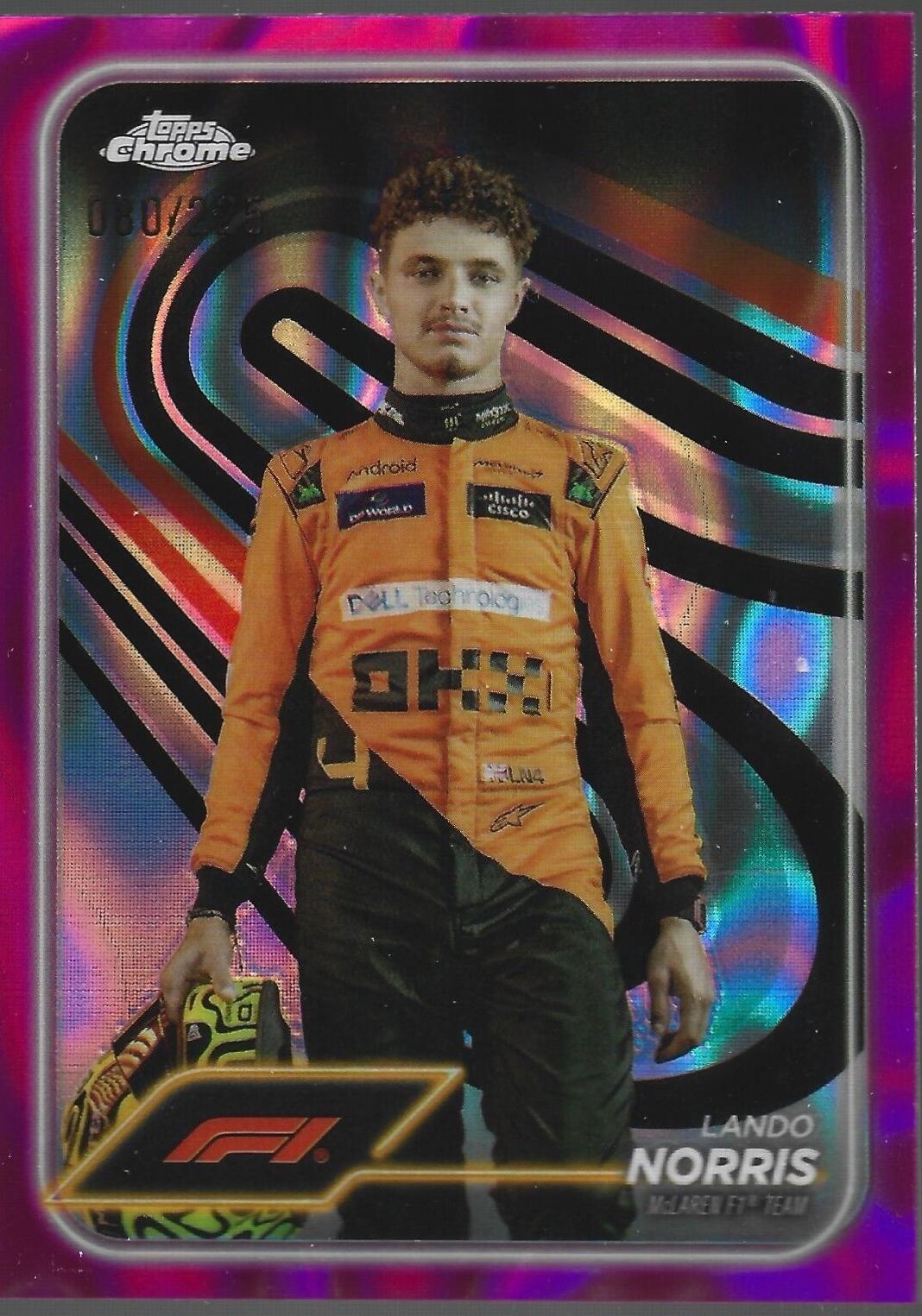 Lando Norris [Fuchsia Lava Refractor] #7