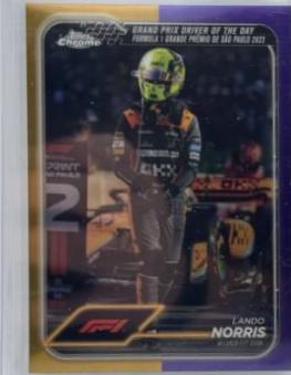 Lando Norris [Gold Purple Refractor] #167