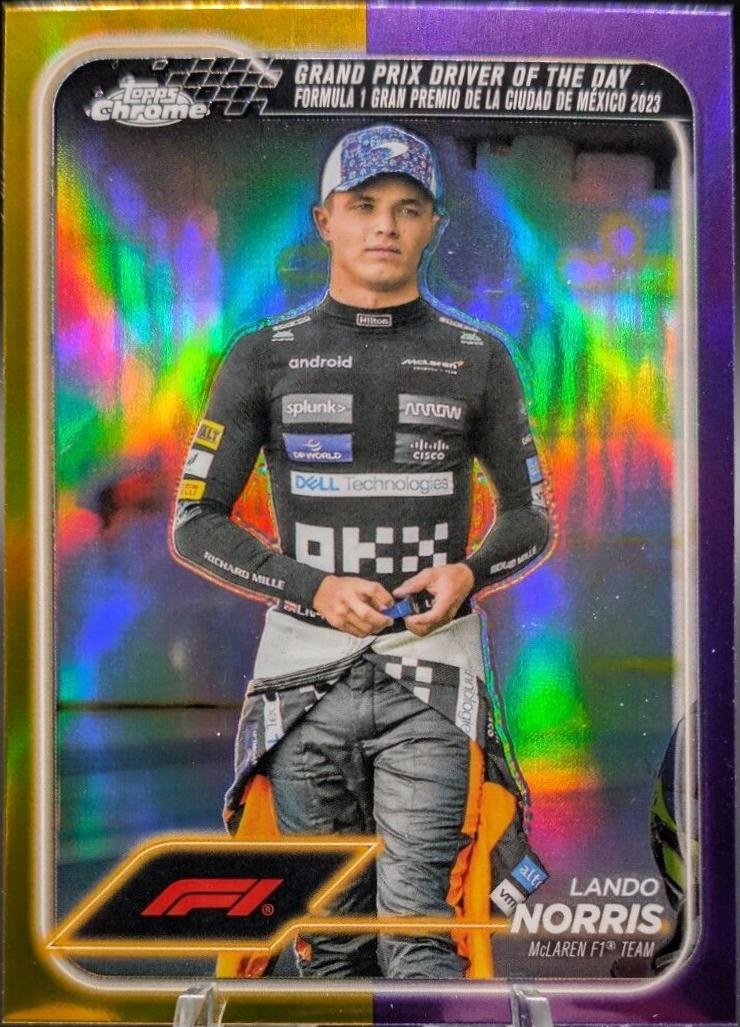 Lando Norris [Gold Purple Refractor] #177
